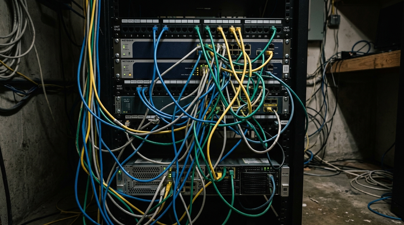 Rack desordenado